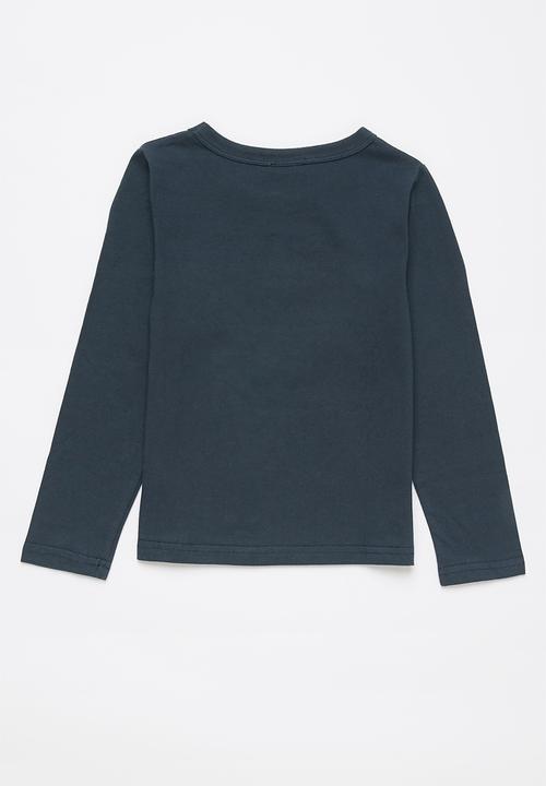 Pop Candy - Boys long sleeve space tee - navy