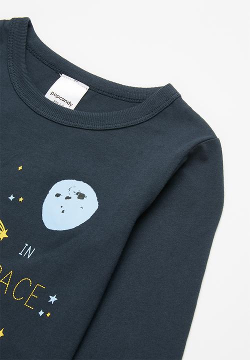 Pop Candy - Boys long sleeve space tee - navy
