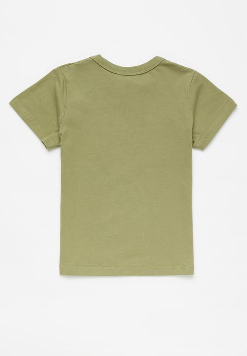 Pop Candy - Boys dino tee - olive