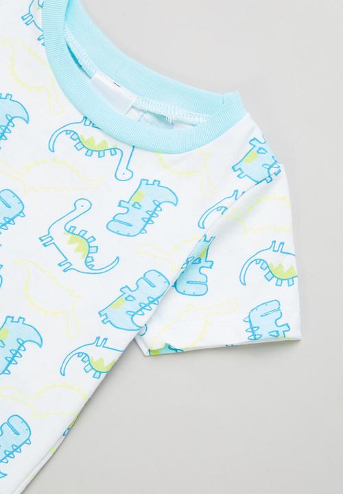 Pop Candy - Baby boys 2 pack short sleeve romper - multi 