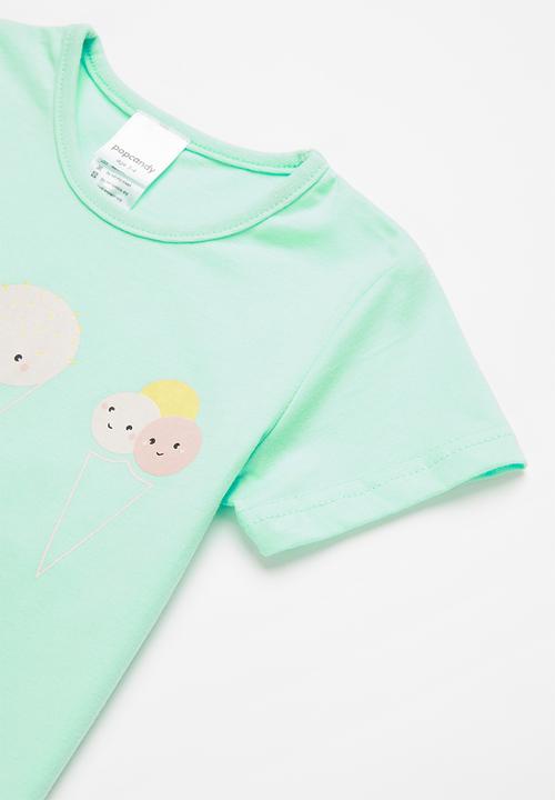 Pop Candy - Girls short sleeve tee - aqua