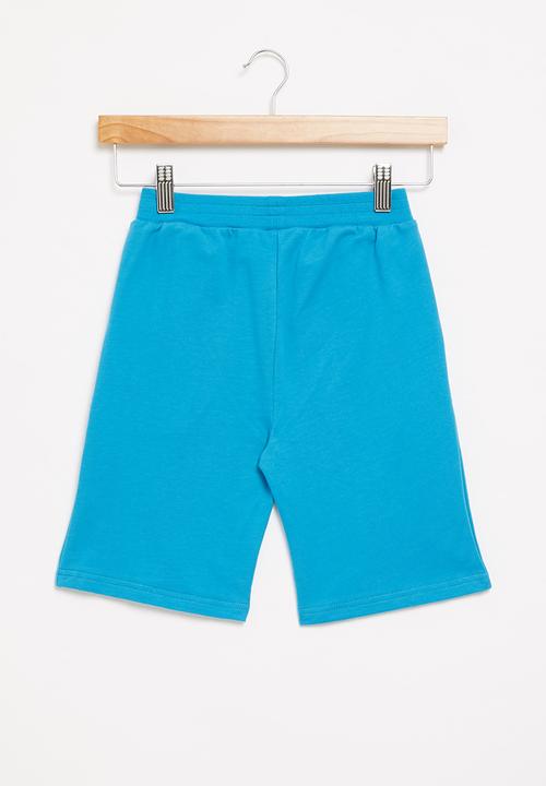 Pop Candy - Boys plain sweatshorts - blue