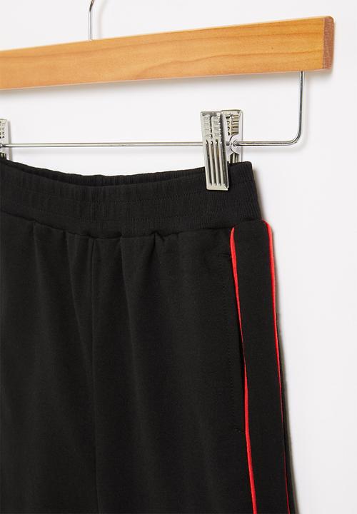 Pop Candy - Boys joggers - black & red