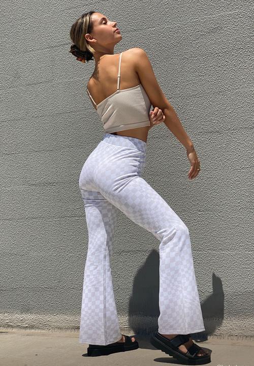Factorie - Hype pull on pant - lightstone checkerboard