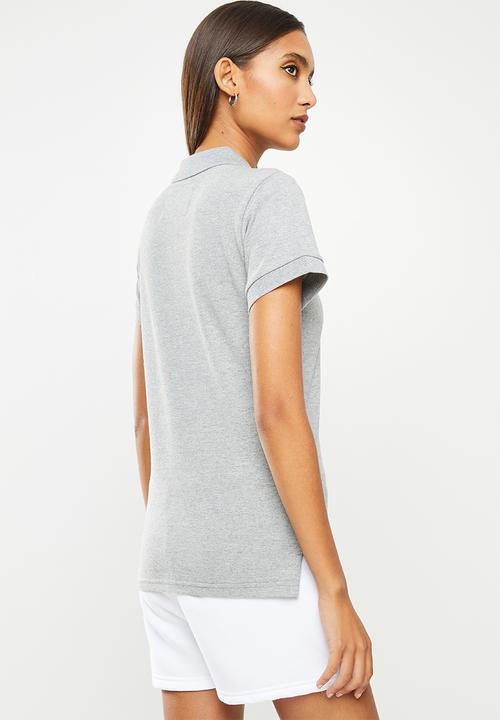 Aca Joe - Ladies aca joe small logo golfer - grey melange