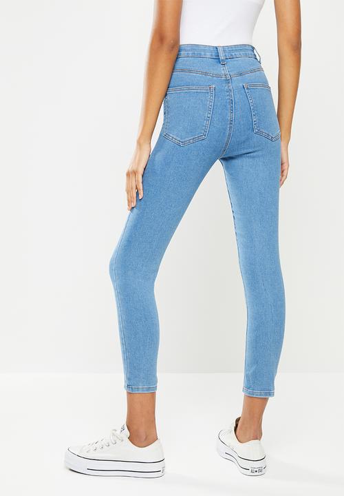 Cotton On - High rise cropped super stretch - lagoon blue 