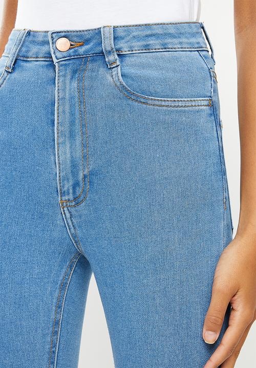 Cotton On - High rise cropped super stretch - lagoon blue 