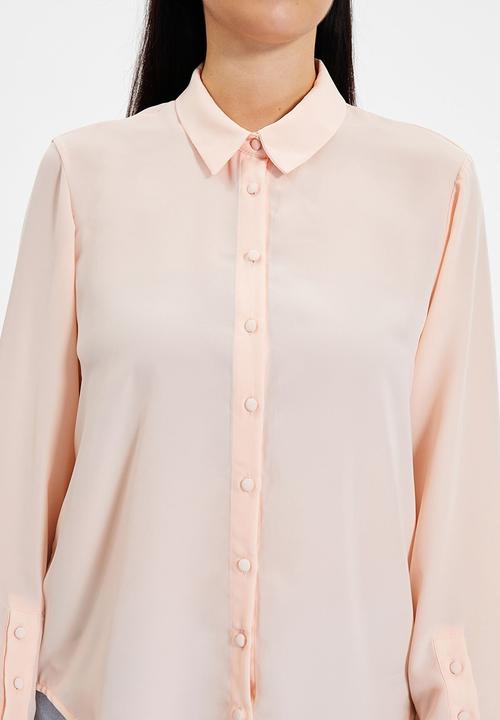 Trendyol - Button detailed shirt - rose