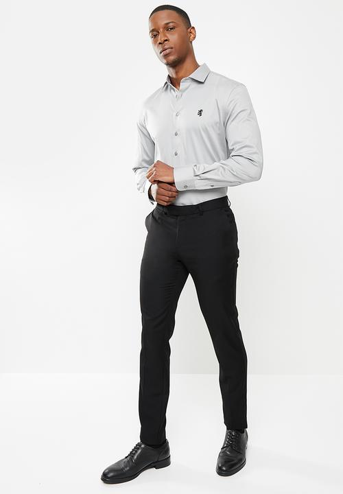 Pringle of Scotland - Core tailored long sleeve shirt - grey