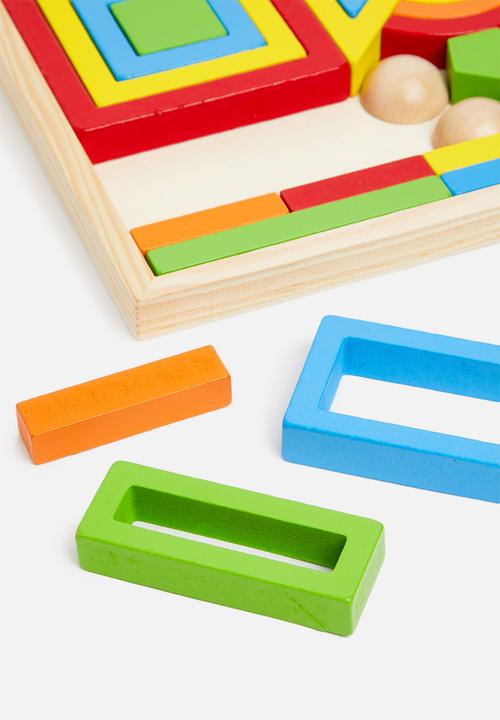 Pop Candy - Geometric shape rainbow building blocks - multi