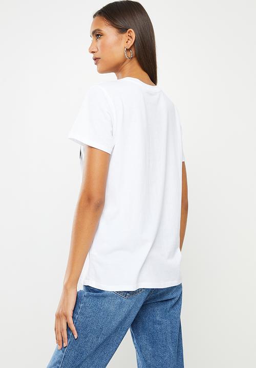 GUESS - Short sleeve heartbreaker tee - white