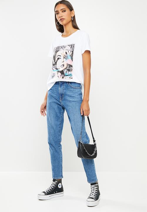 GUESS - Short sleeve heartbreaker tee - white