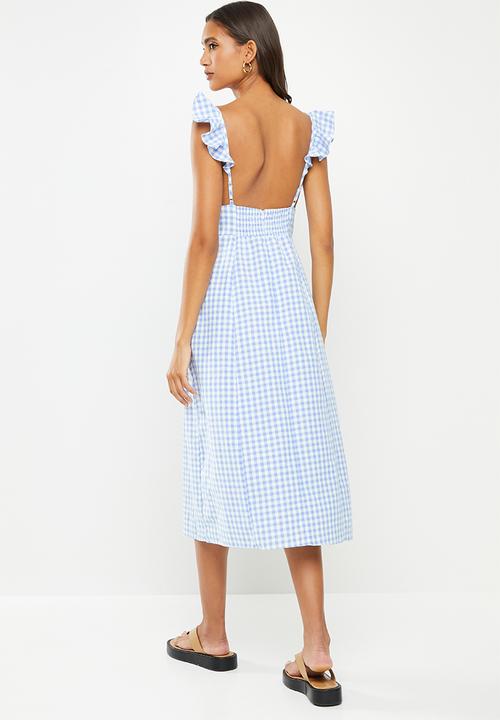 Glamorous - Hillary dress - blue & white 