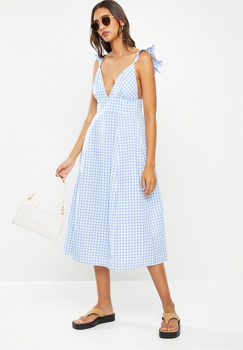 Glamorous - Hillary dress - blue & white 