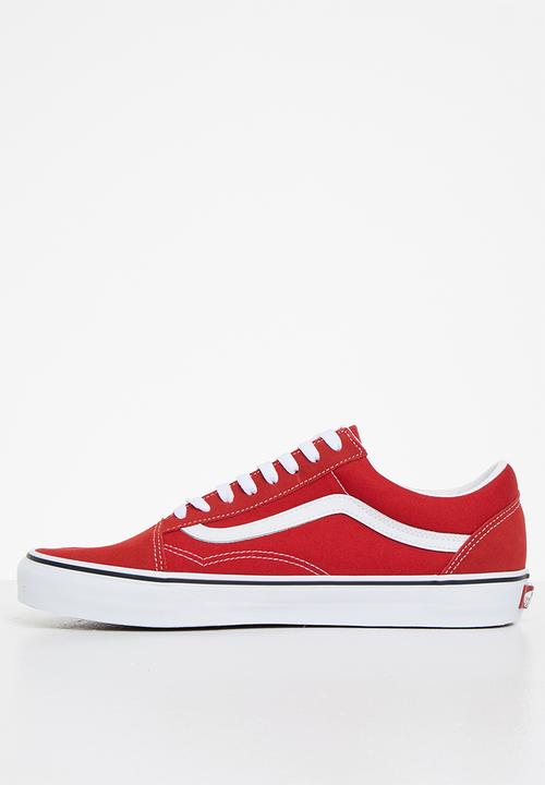 Vans - Old skool - racing red & true white