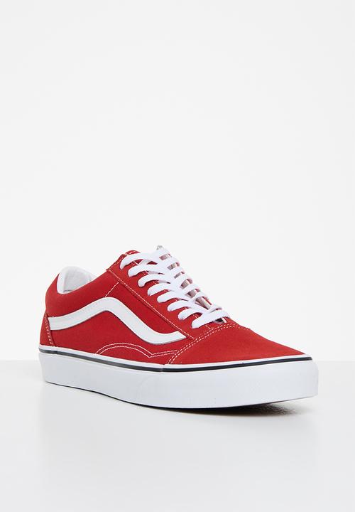 Vans - Old skool - racing red & true white