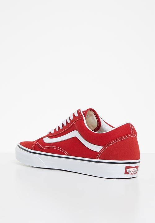 Vans - Old skool - racing red & true white