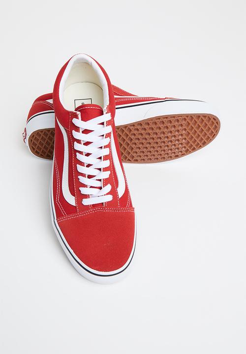 Vans - Old skool - racing red & true white