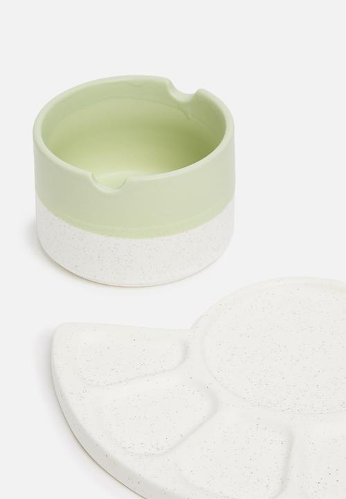Typo - Ceramic paint palette set - spring mint