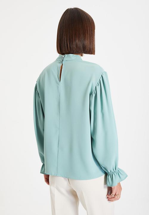 Trendyol - High collar blouse - mint