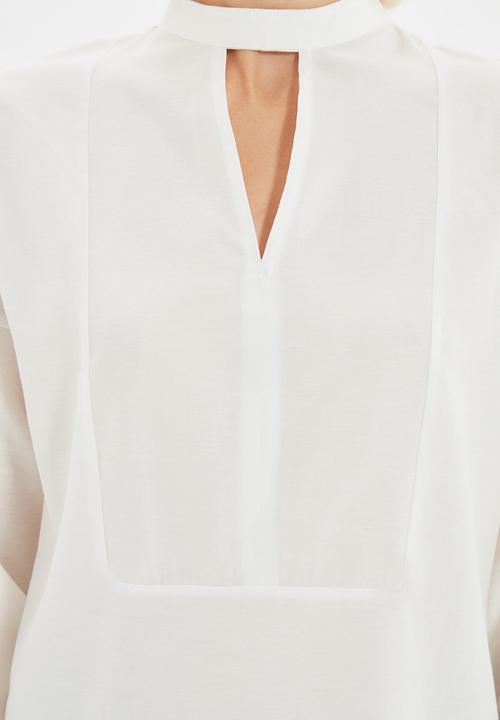 Trendyol - Turtleneck blouse - ecru