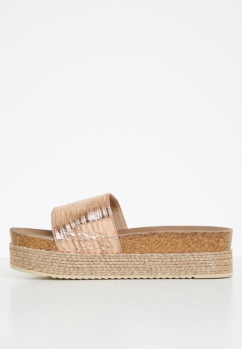 Butterfly Feet - Peacan 1 espadrille flatform sandal - rose gold