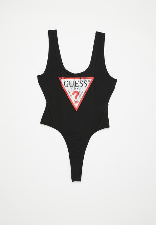 GUESS - Cotton modal body suit - jet black