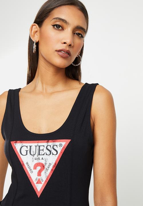 GUESS - Cotton modal body suit - jet black