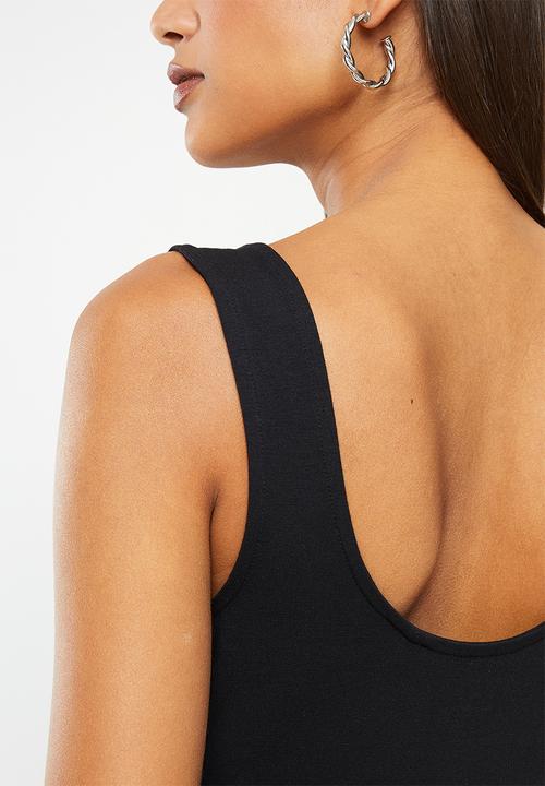 GUESS - Cotton modal body suit - jet black