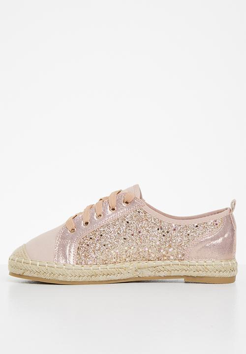 Plum - Idel espadrille sneaker - rose gold