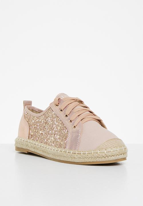 Plum - Idel espadrille sneaker - rose gold
