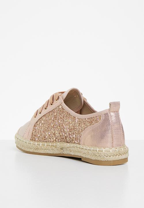 Plum - Idel espadrille sneaker - rose gold