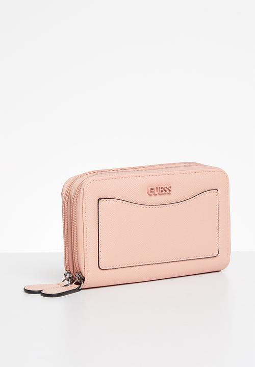 GUESS - Tempe slg double zip around - dusty pink