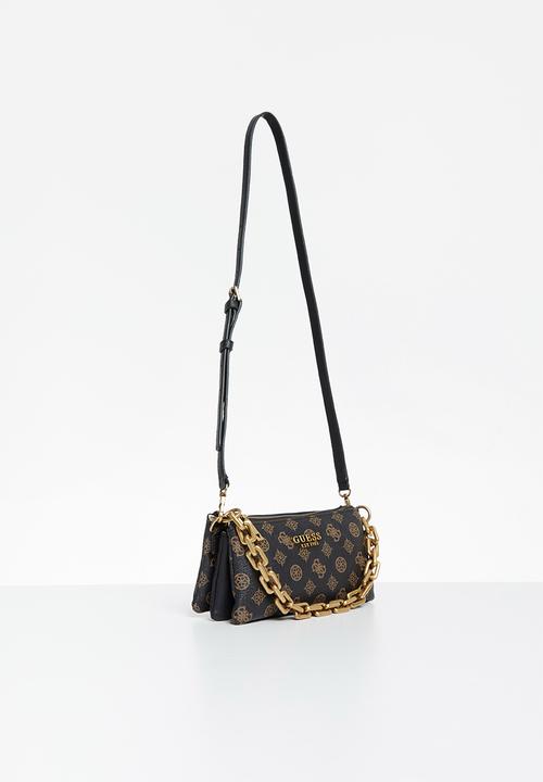 GUESS - Turin mini tri compartment top zip - mocha