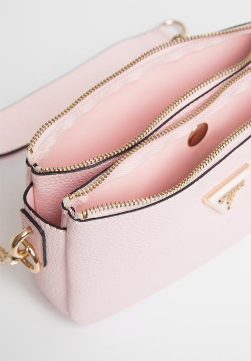 GUESS - Downtown chic flap shoulder bag - powder pink