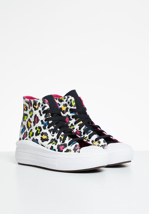 Converse - Chuck taylor all star move hi - egret/prime pink/black