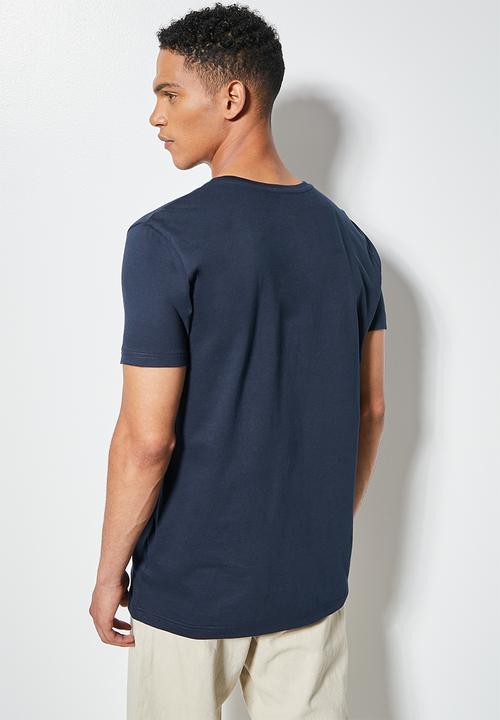 Superbalist - Nate embroidered nautique tee - navy