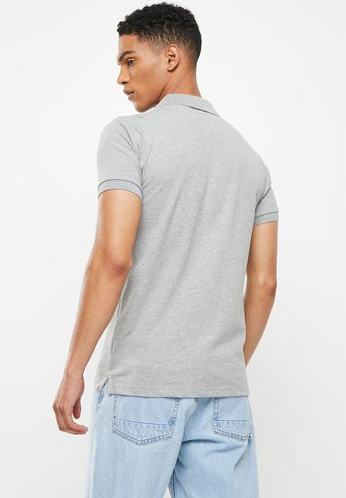 Aca Joe - Small logo golfer - grey melange
