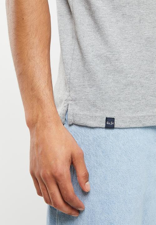 Aca Joe - Small logo golfer - grey melange