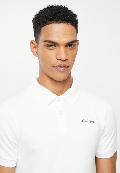 Aca Joe - Small logo golfer - white