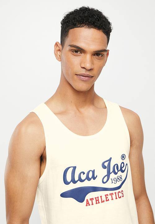 Aca Joe - Hd flat printed vest - snow white