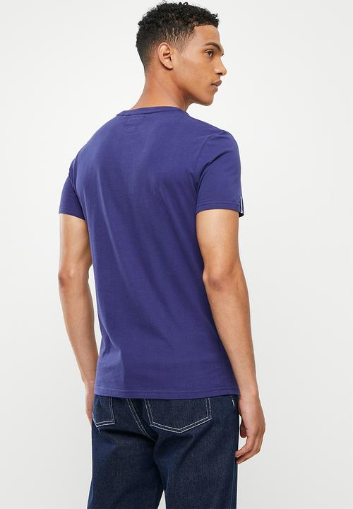 Superdry. - Collegiate graphic tee - supermarine navy