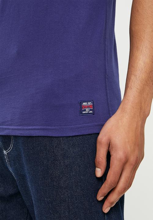 Superdry. - Collegiate graphic tee - supermarine navy