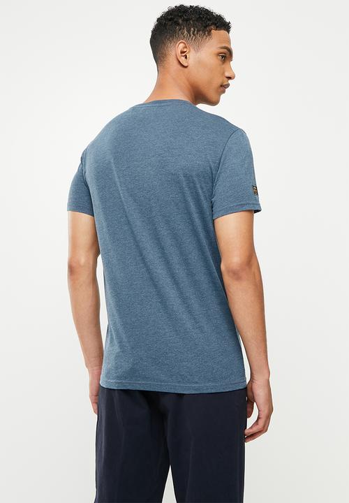 Superdry. - Ss workwear graphic tee - navy marl