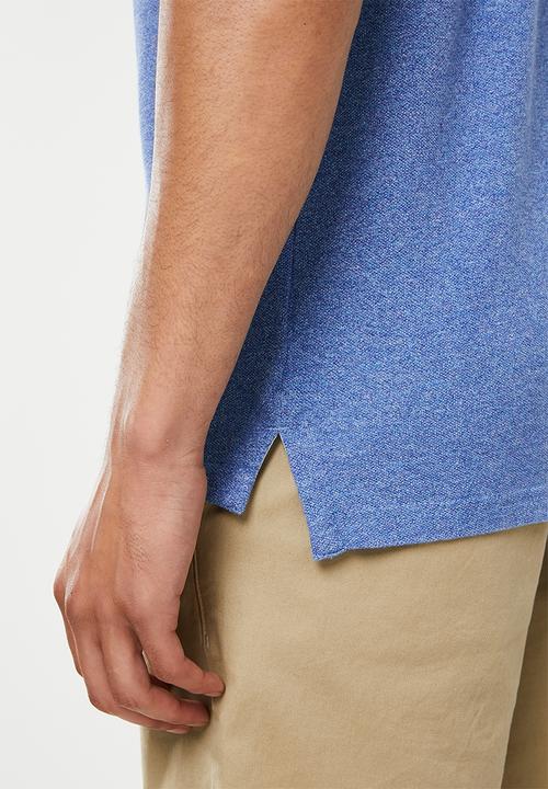 Superdry. - Short sleeve classic pique polo - bright blue grit
