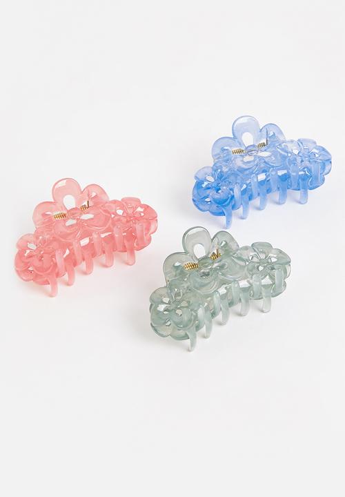 Cotton On - Caitlin claw clip pack - multi