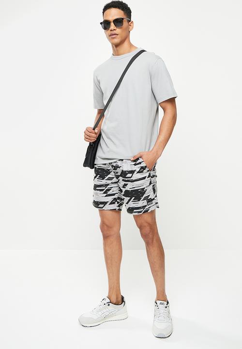 S.P.C.C - Gaudin regular fit elasticated shorts - silver grey