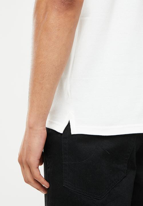 urban° - Urban short sleeve small logo golfer - white