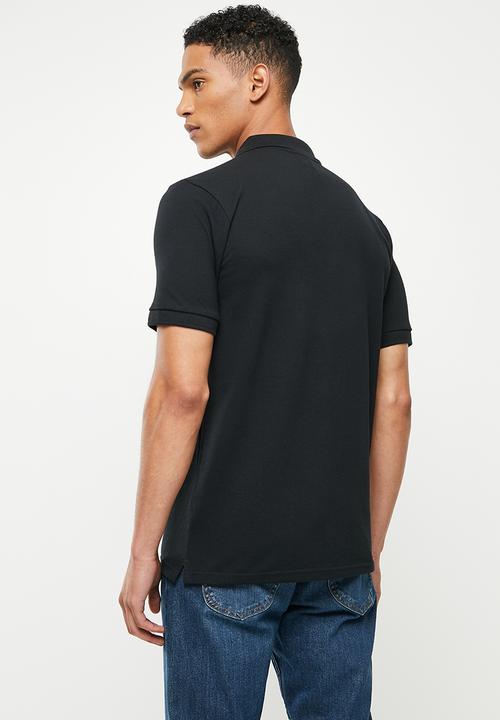 urban° - Urban short sleeve small logo golfer - black