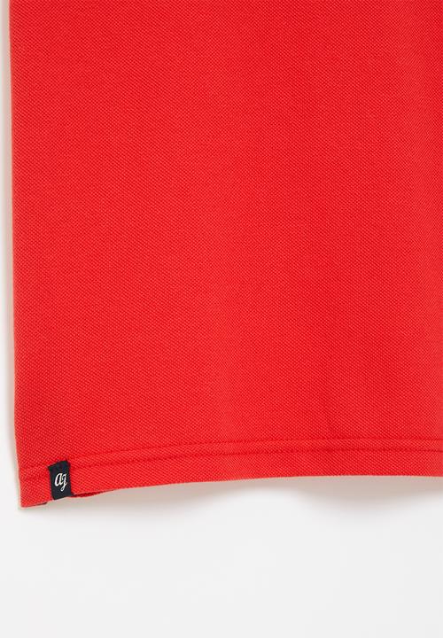 Aca Joe - Boys aca joe flat print golfer - racing red